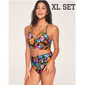 VS Pink Floral Swimsuit Bathing Suit Bikini Gym